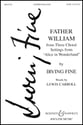 Father William SATB choral sheet music cover